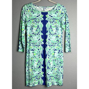 Lilly Pulitzer Marlowe Shirt Dress Women’s Size XS Koala Print Shift Pima Cotton